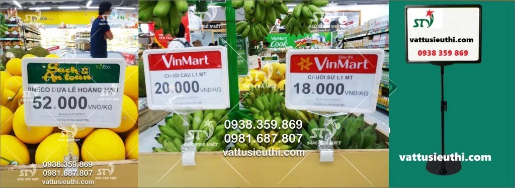 Hướng dẫn chọn vật tư hiển thị giá cho cửa hàng và siêu thị