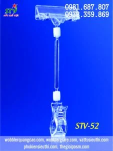 Kẹp mica STV 52 thân thẳng dài