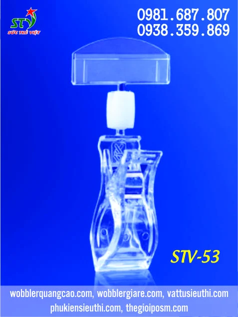 Kẹp mica STV 53 đầu giữ bảng chữ T