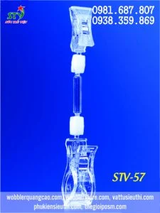 Kẹp mica STV 57 hai đầu gọn