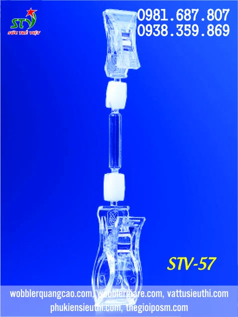 Kẹp mica STV 57 hai đầu gọn