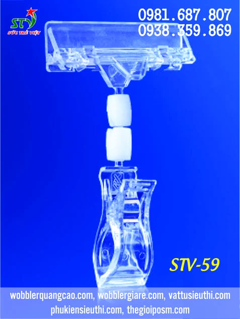 Kẹp mica STV 59 đầu ngang