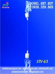 Kẹp mica STV 63 thân thẳng