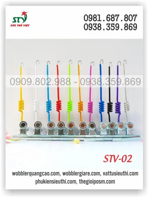 Kẹp lò xo STV 02 nhiều màu