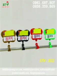 Kẹp khung bảng giá siêu thị STV 102