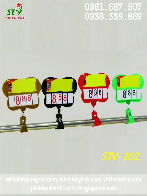 Kẹp khung bảng giá siêu thị STV 102