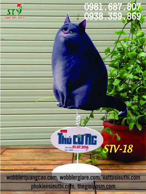 Wobbler để bàn treo mẫu STV 18