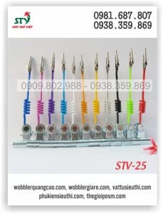 Kẹp bảng giá 2 đầu STV 25 nhiều màu