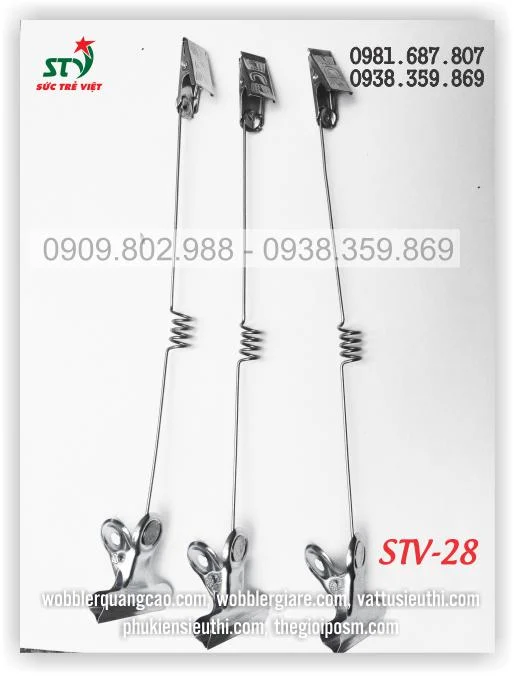 Kẹp quảng cáo 2 đầu STV 28