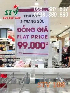 Kẹp bảng giá siêu thị STV 103
