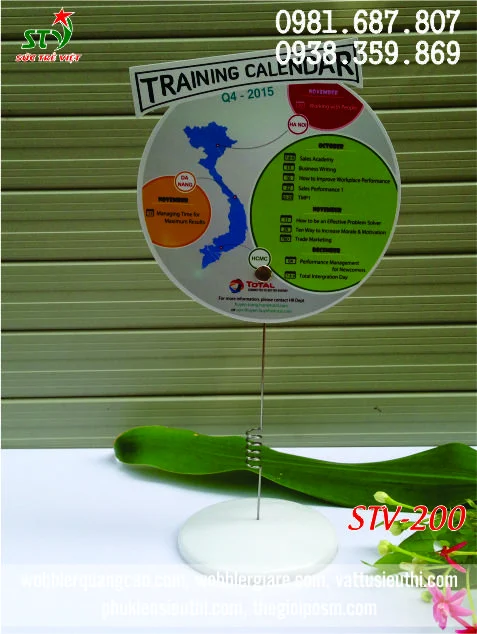 Wobbler để bàn đế nhựa STV 200