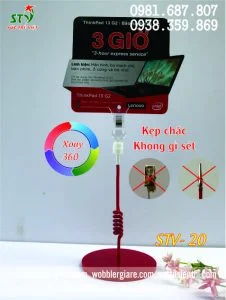 Wobbler để bàn đế mica STV 20