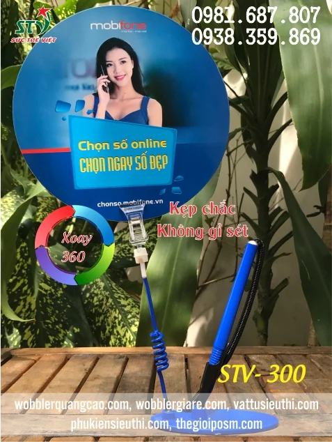Wobbler để bàn có bút STV 300