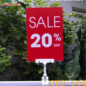 Kẹp shop thời trang, kẹp bảng giá shop quần áo, kẹp bảng khuyến mãi shop thời trang.