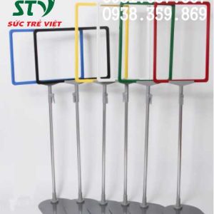 Chuyên sản xuất bộ chân bảng giá siêu thị, khung bảng giá siêu thị, kẹp abngr giá siêu thị
