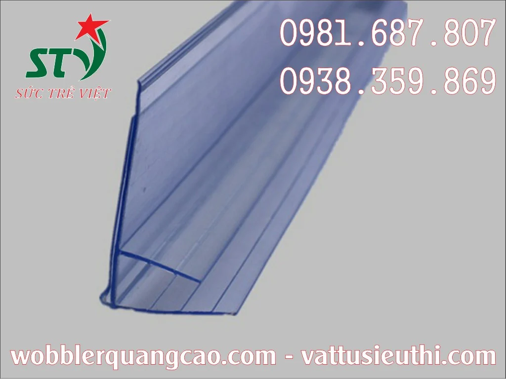 Mặt trước trong suốt của nẹp hiển thị bảng giá N06