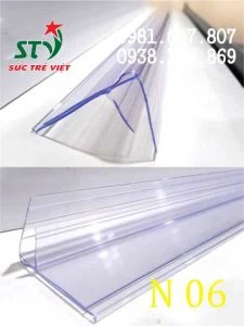 Nẹp Nhựa Cài Giá N06 Gắn Mép Kệ Siêu Thị