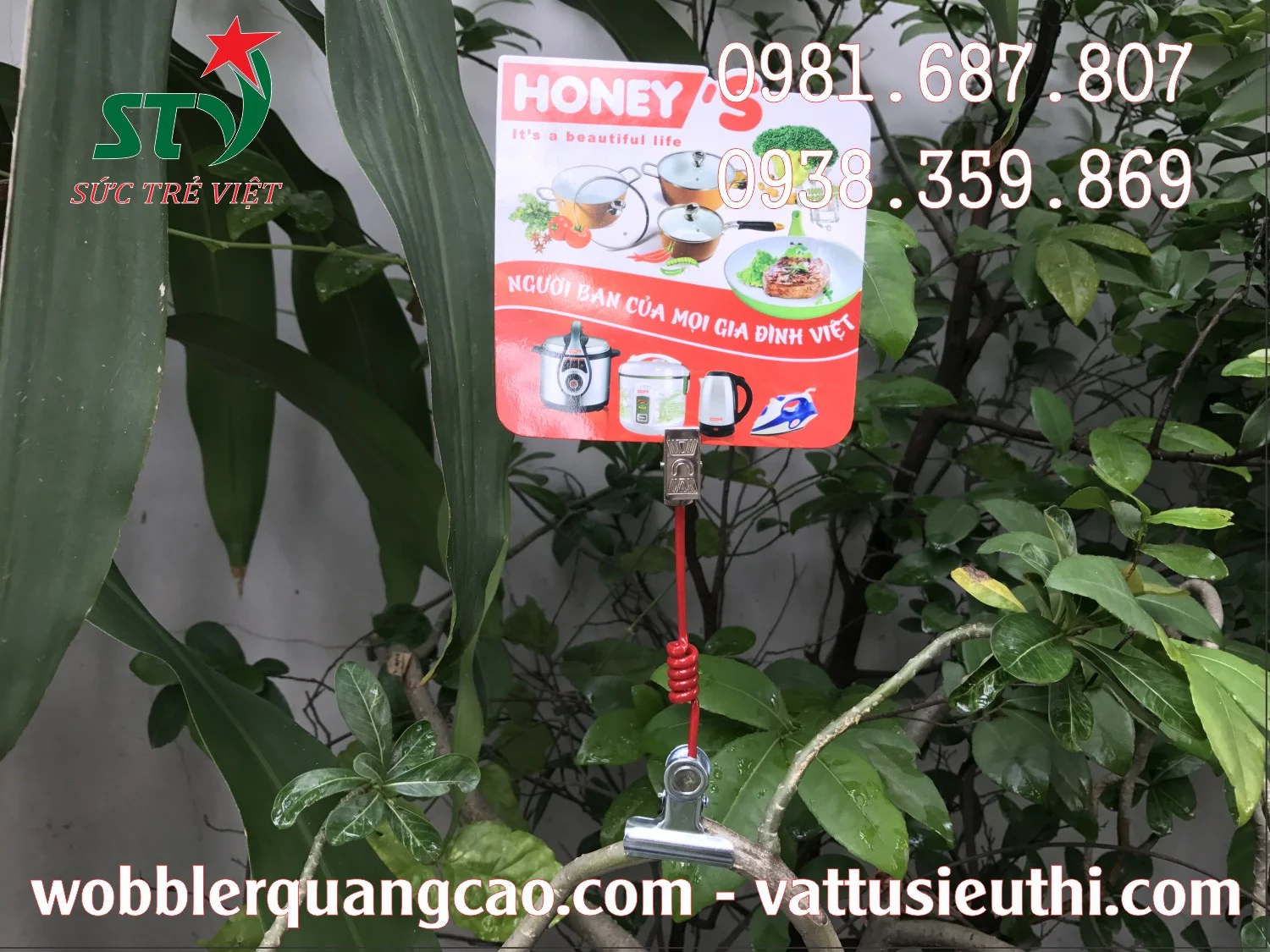 kẹp lò xo, kẹp quảng cáo, woobler kẹp, lò xo wobbler