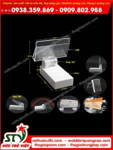 Kẹp nam châm giữ bảng giá trên kệ thép