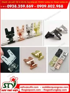 Kẹp quảng cáo để bàn và gắn kệ